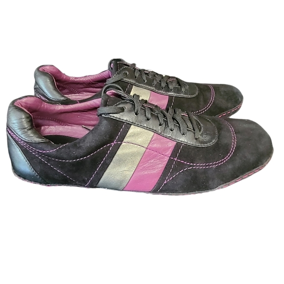 Cole Haan Shoes - Cole Haan Size 7B Women's Air Astra Lace-Up Purple Black Suede Fashion Sneakers